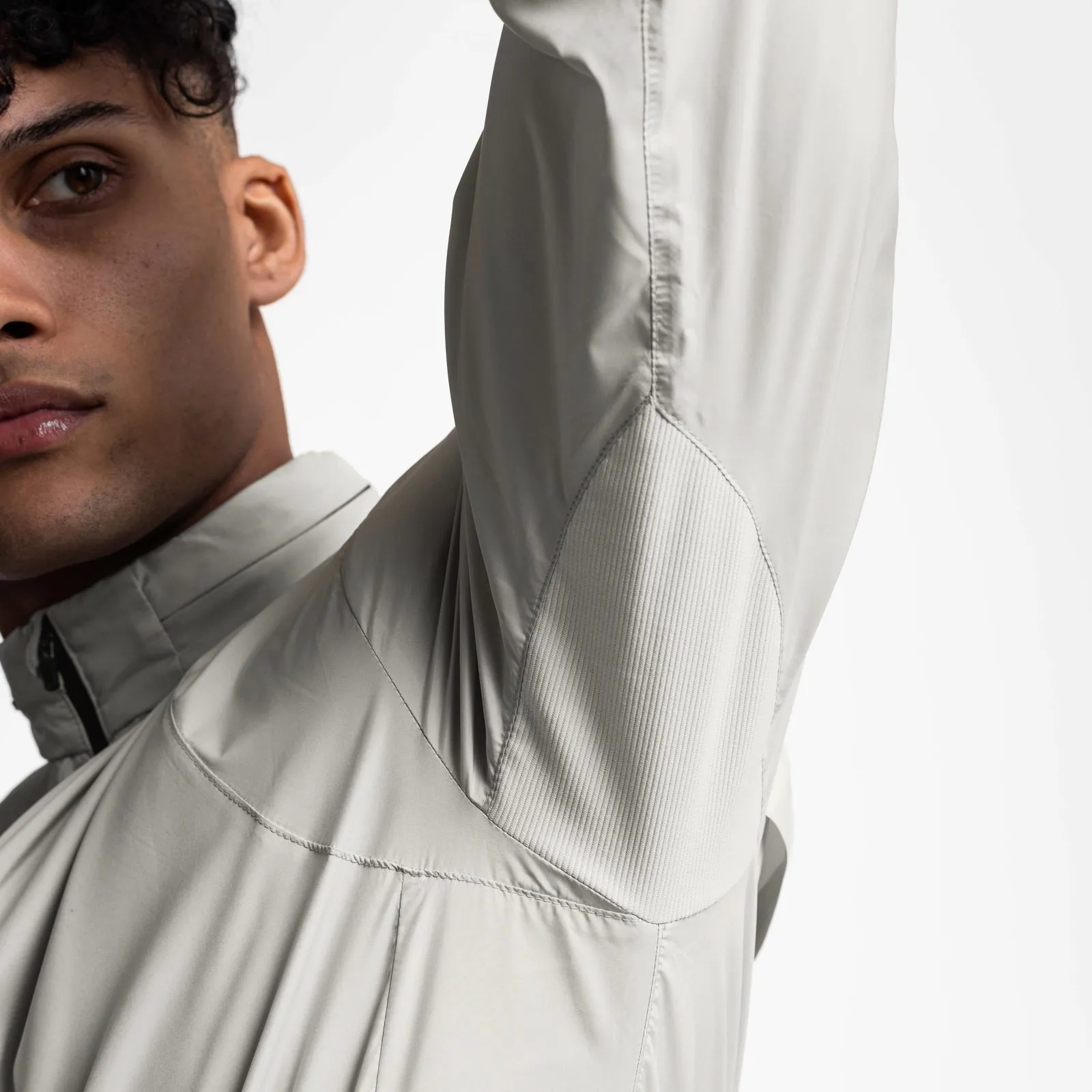 0593. Weather-Ready Lightweight Windbreaker - Stone
