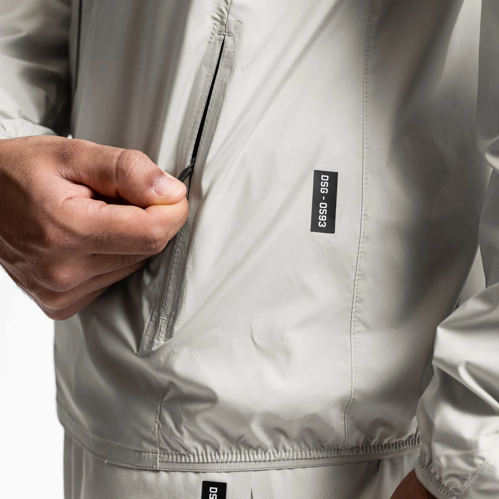 0593. Weather-Ready Lightweight Windbreaker - Stone