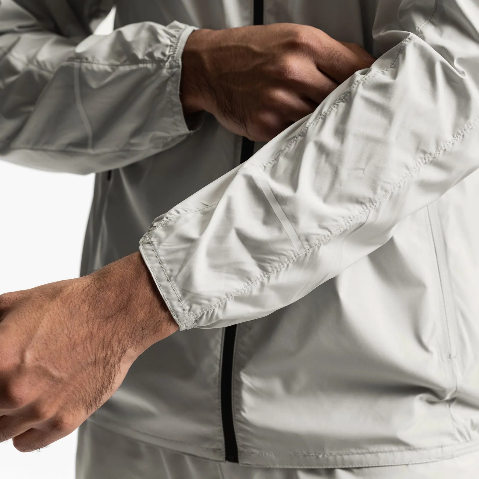 0593. Weather-Ready Lightweight Windbreaker - Stone
