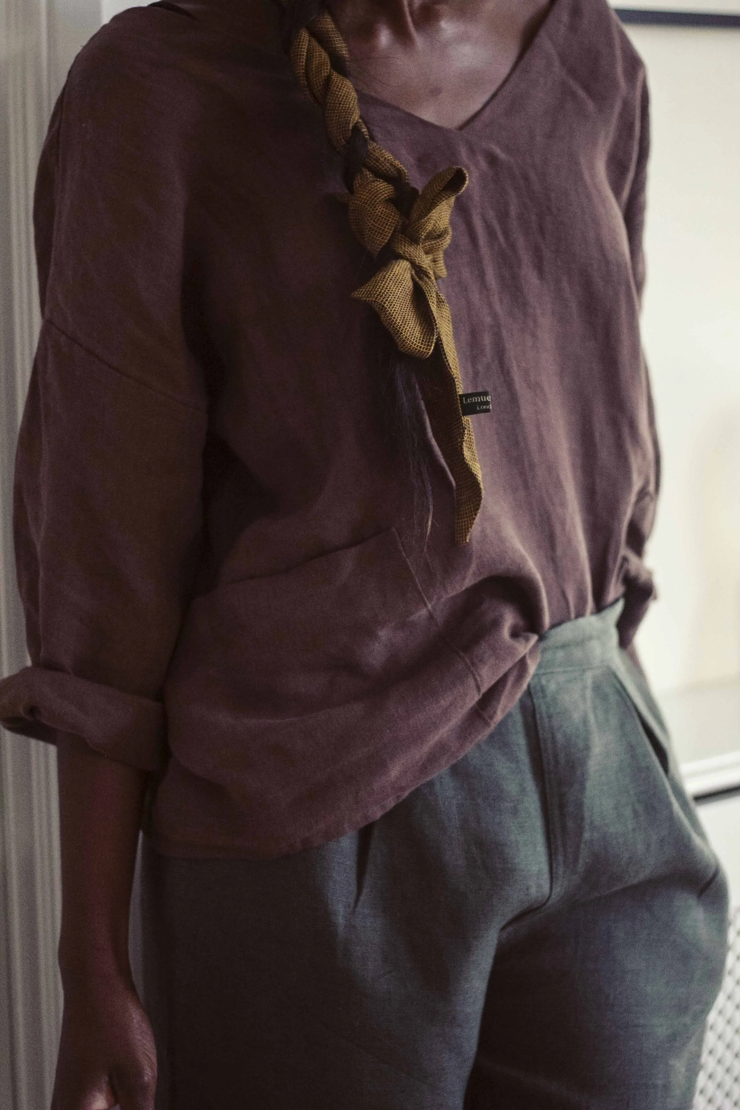 100% Linen Tailored Trousers