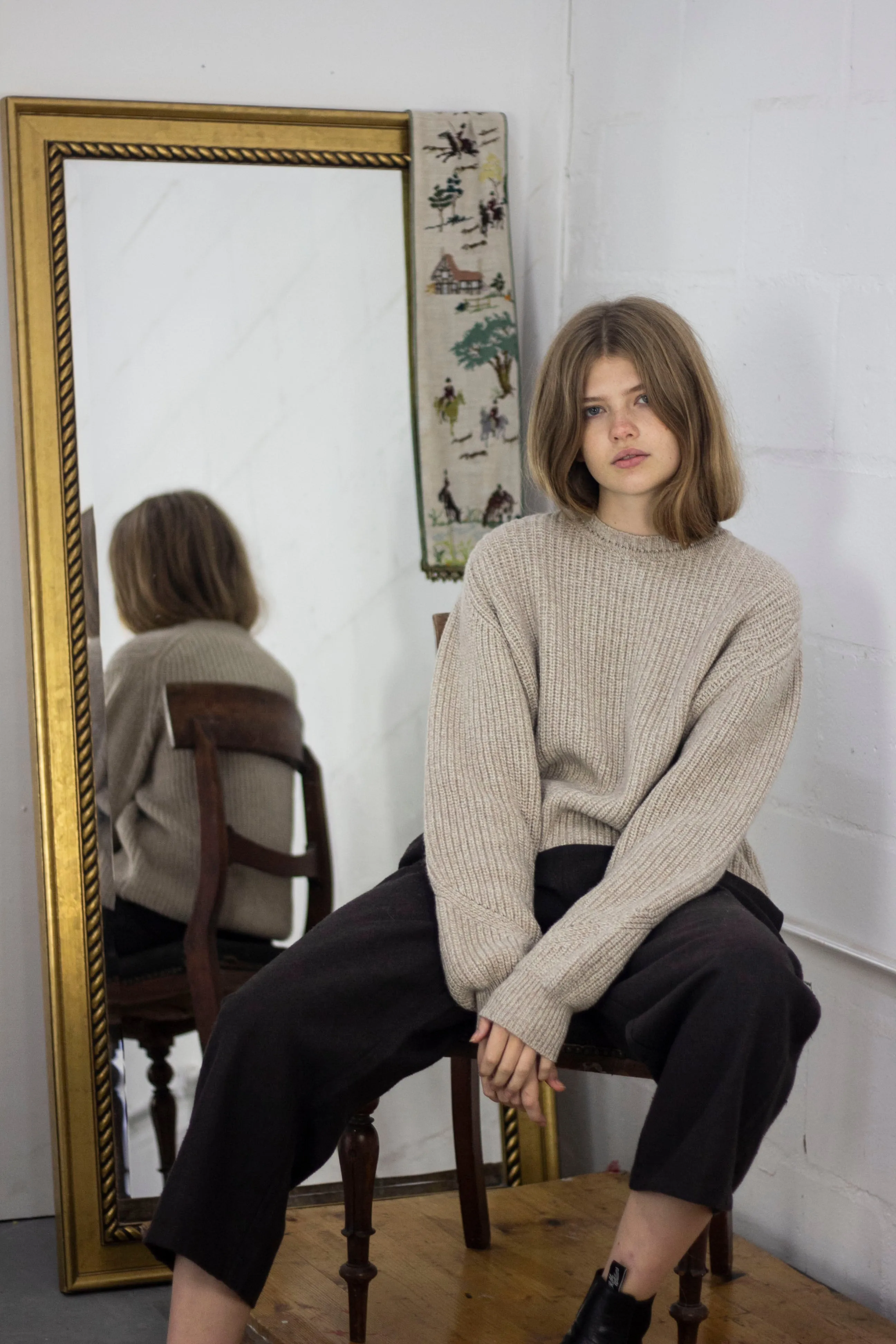100% Linen Tailored Trousers