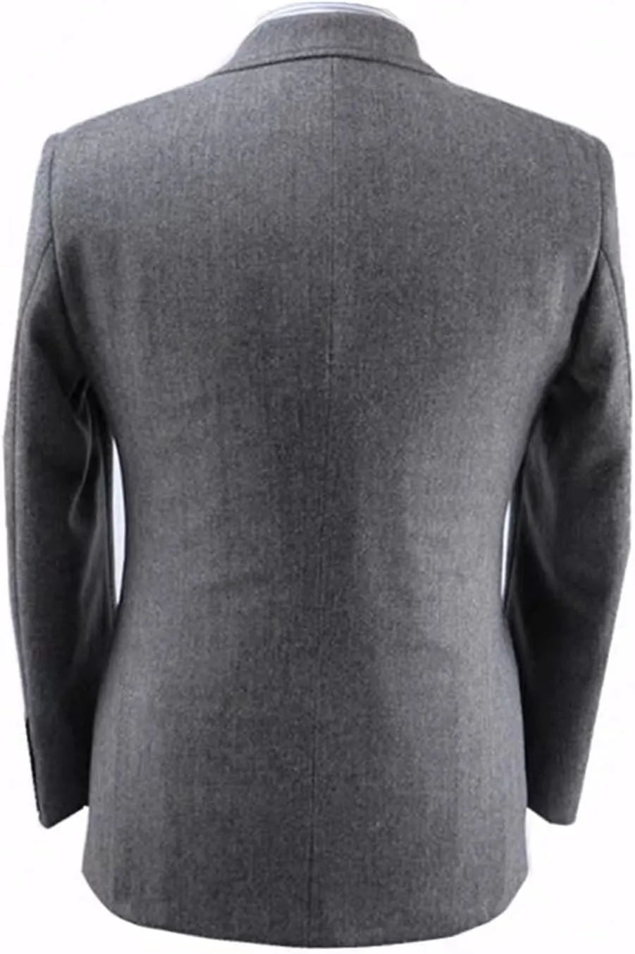 2 Piece Men's Tweed Suit Set Retro Formal Jacket Suits Pants Set Slim Fit Tuxedo Blazer Dress Suit Prom