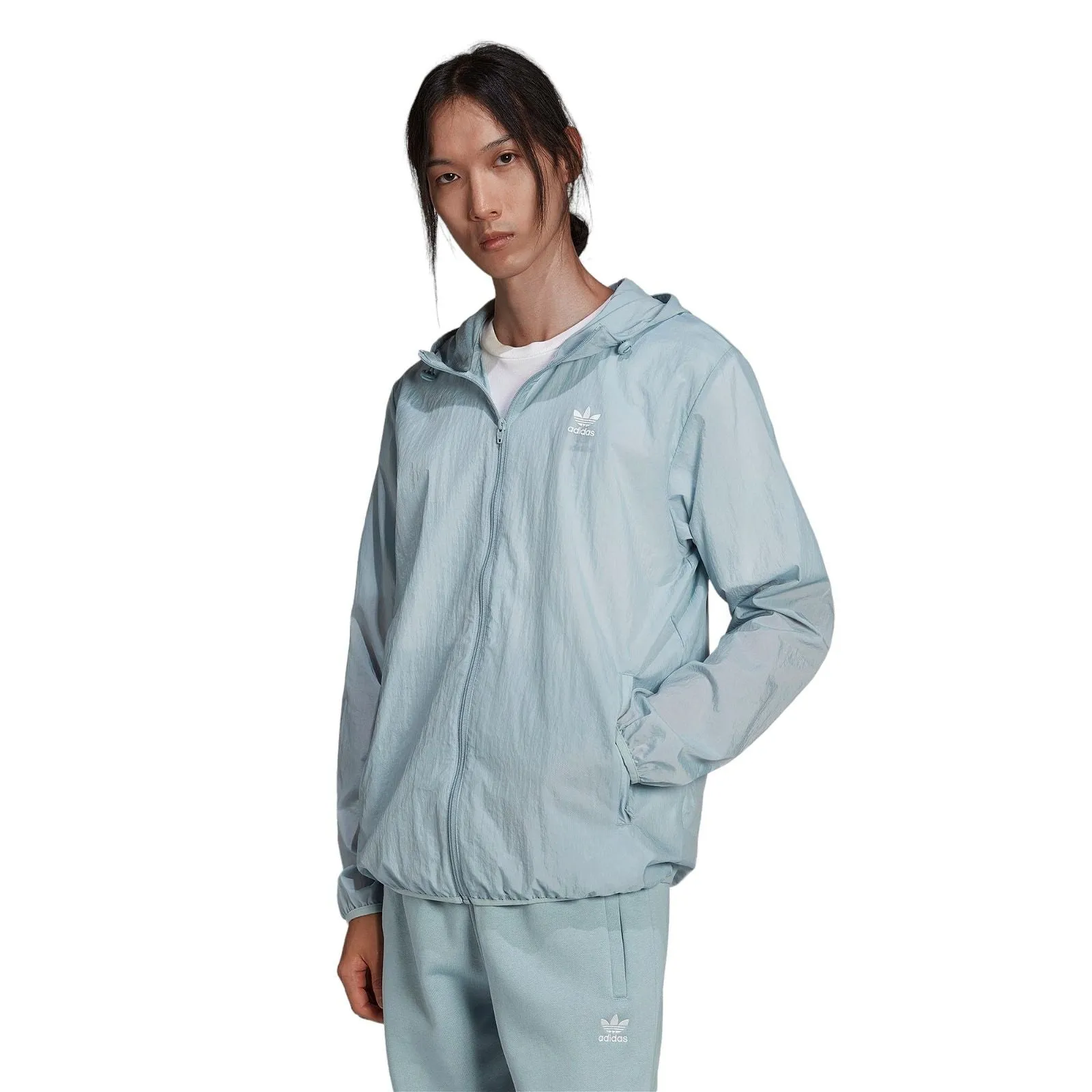 adidas Originals Adicolor Essentials Trefoil Windbreaker - Magic Grey