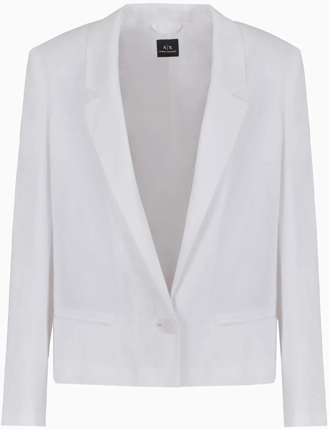Armani Exchange Women's One Button Relaxed Blazer