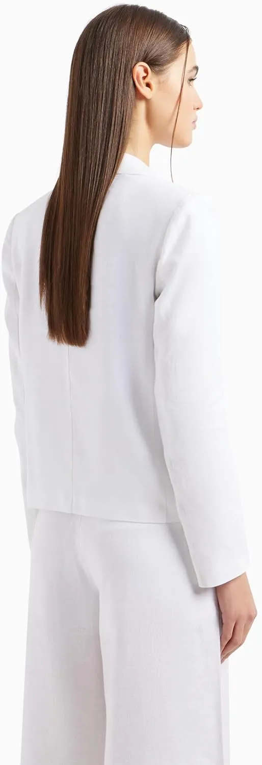 Armani Exchange Women's One Button Relaxed Blazer