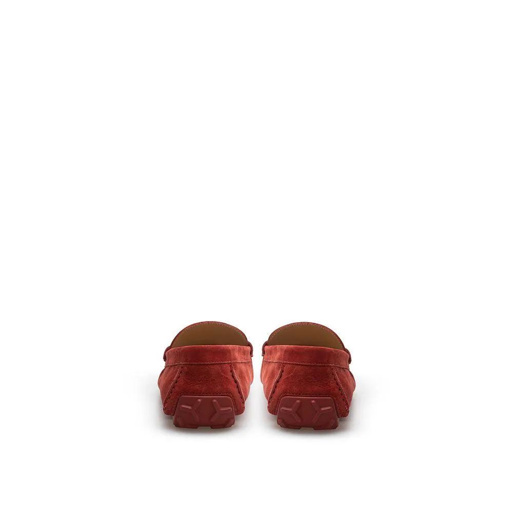 Bally Elegant Bordeaux Leather Loafers for Herre