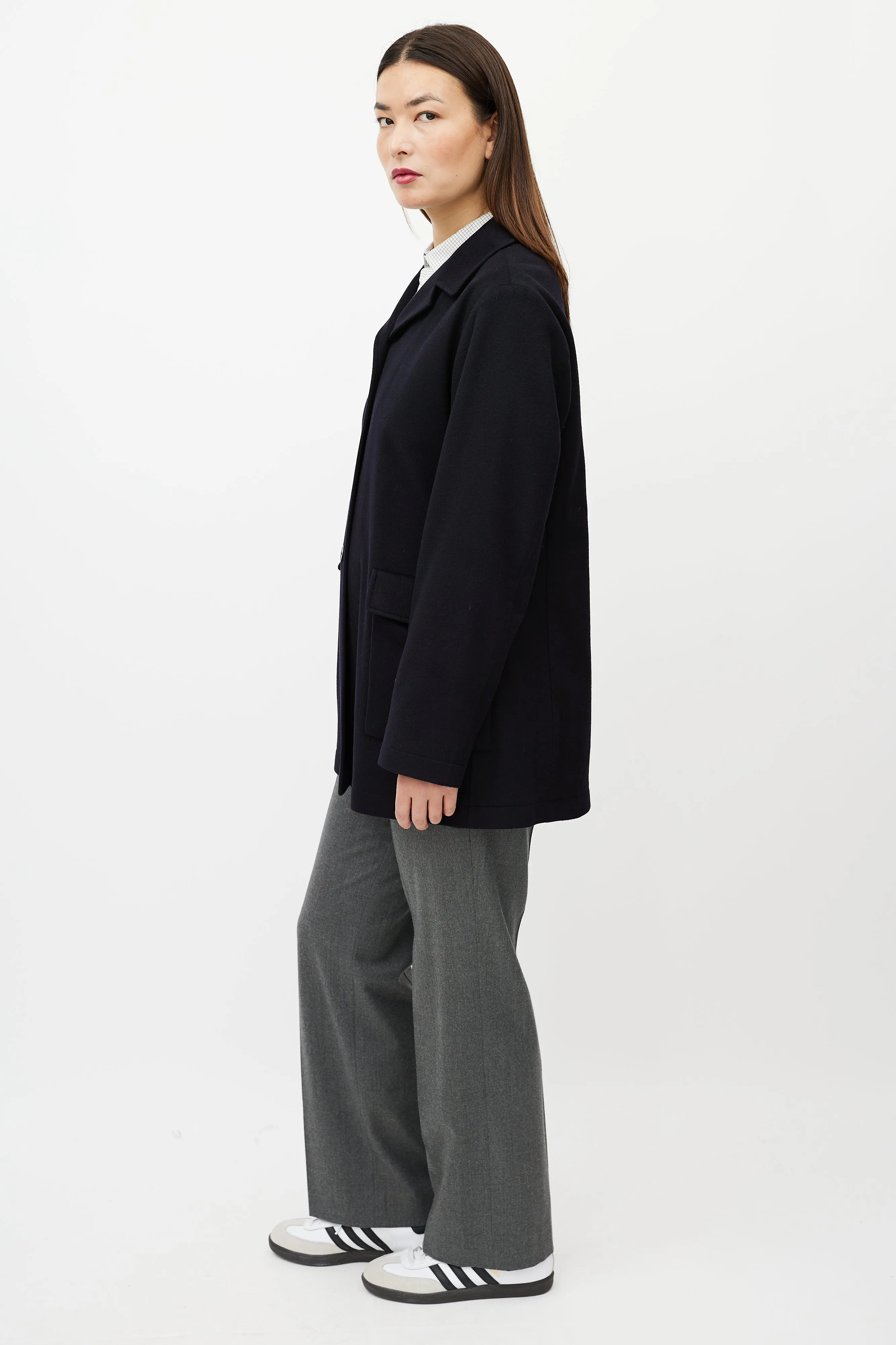 Black Cashmere & Silk Light Jacket