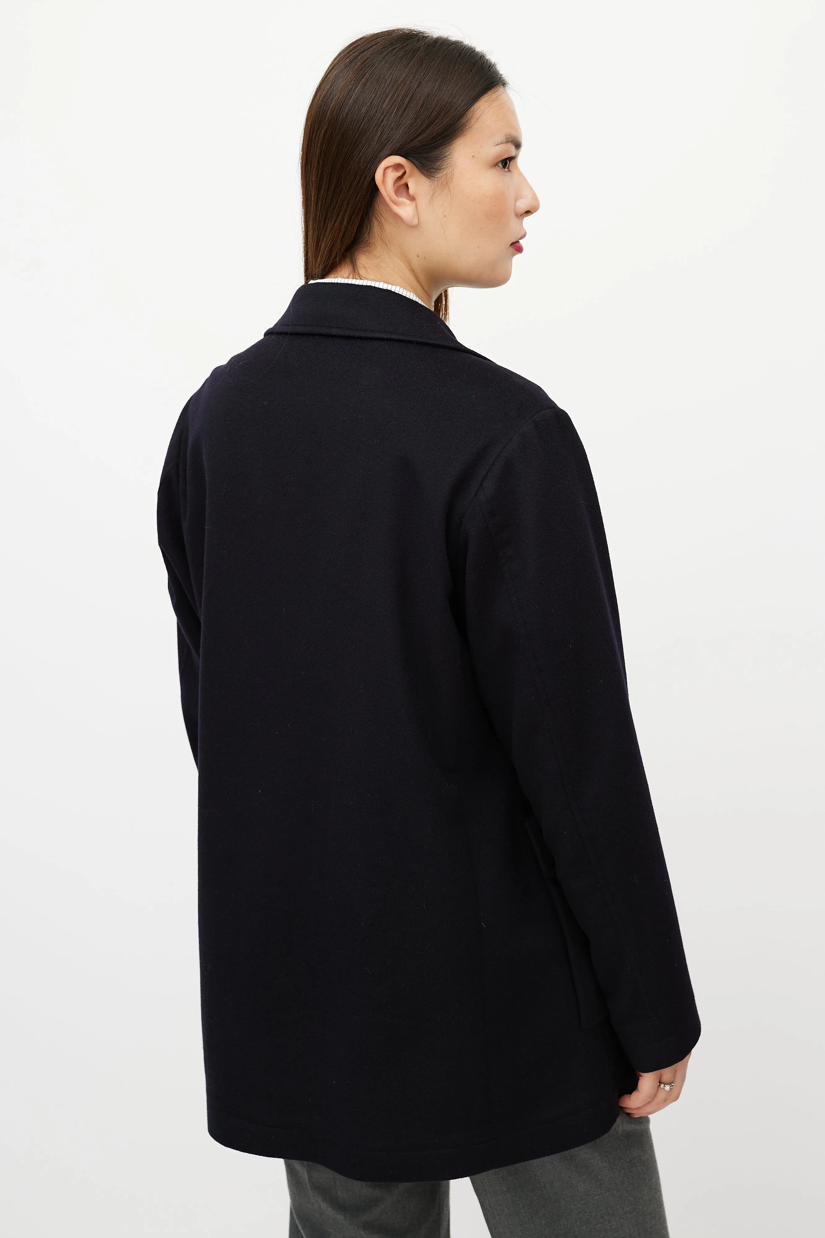 Black Cashmere & Silk Light Jacket