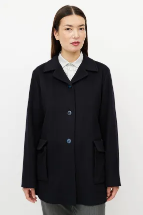 Black Cashmere & Silk Light Jacket