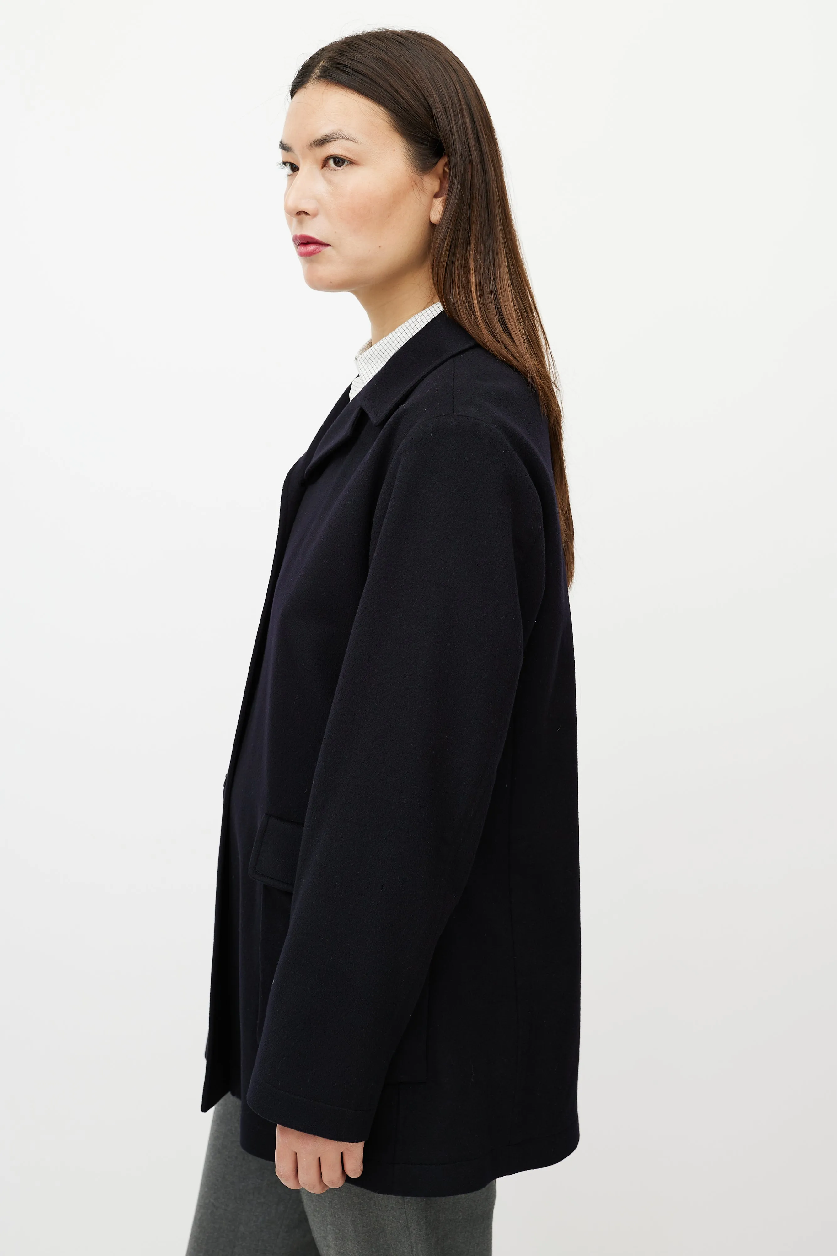 Black Cashmere & Silk Light Jacket