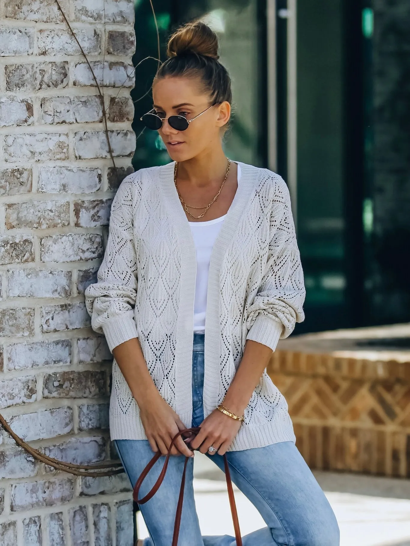 Catalina Eyelet Cardigan