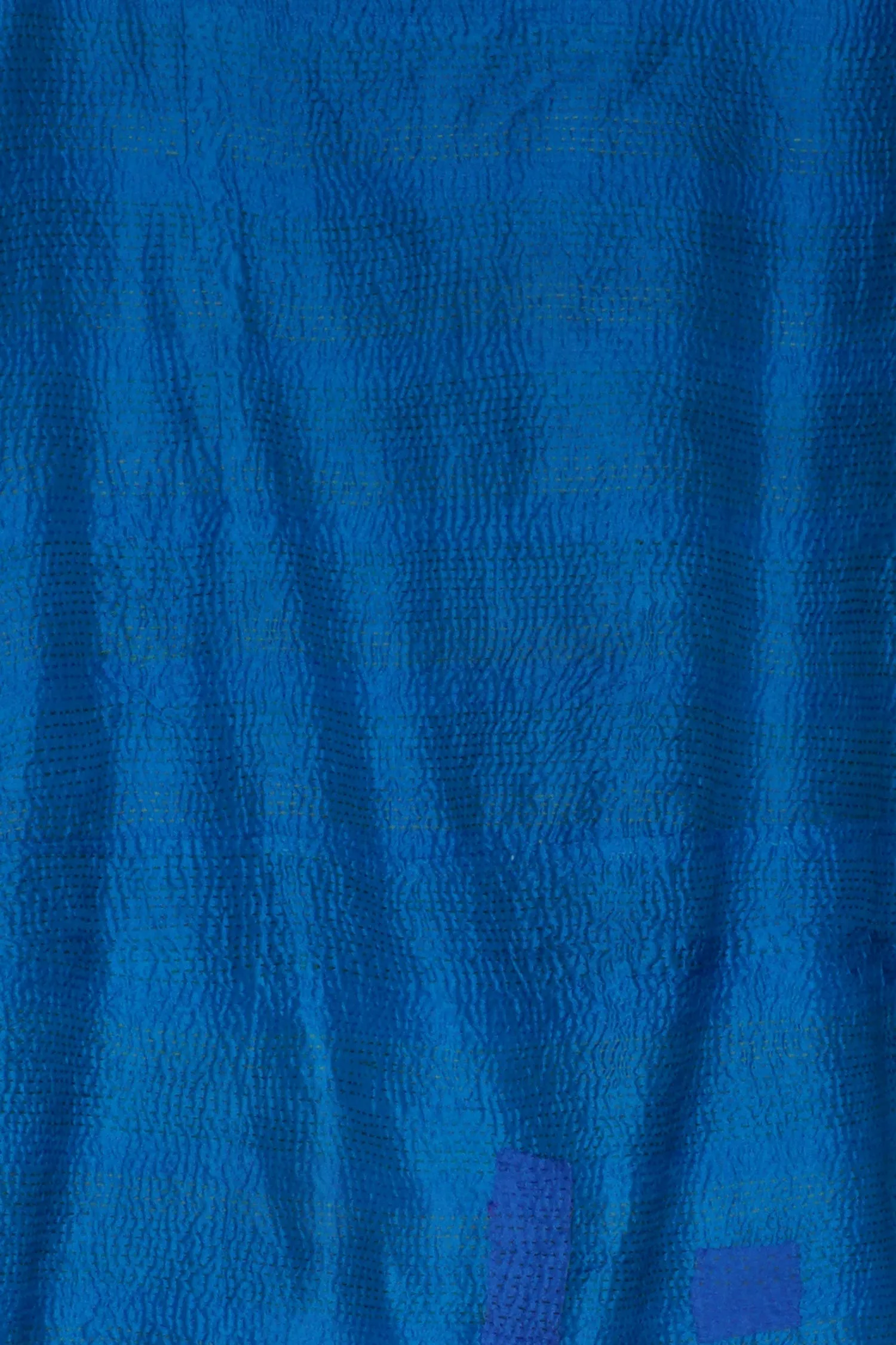 COTTON SILK SW PATCH KANTHA STRAIGHT NECK JKT - ws2058-tuq -