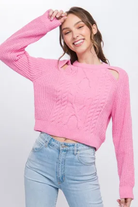 Cut Out Knit Sweater
