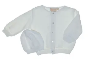 Diamond Baby Boy Sweater with Bonnet