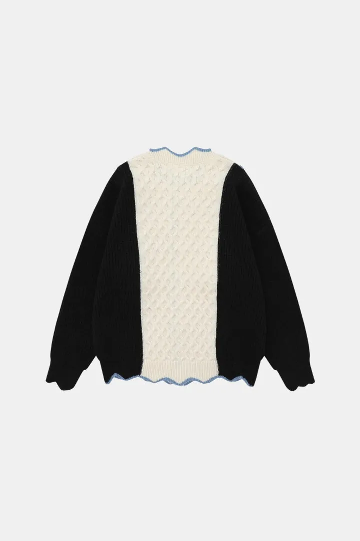 Double-Color Cardigan