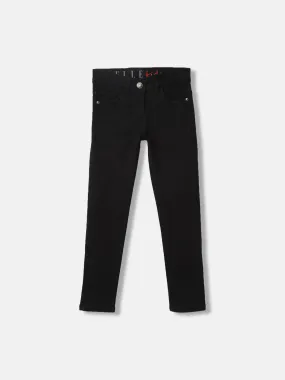 Elle Girls Black Solid Skinny Fit Jeans
