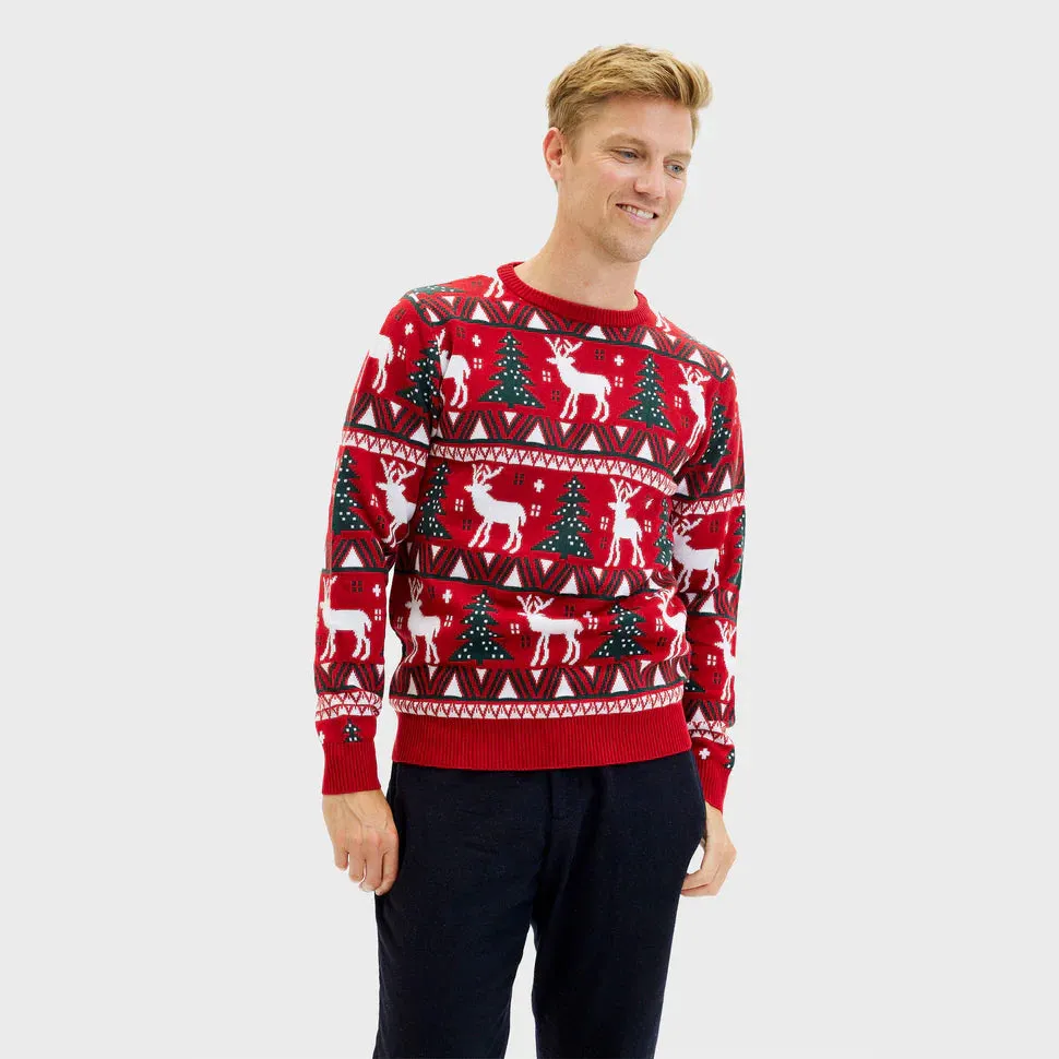 Festive Men's Sweater with Holiday Design