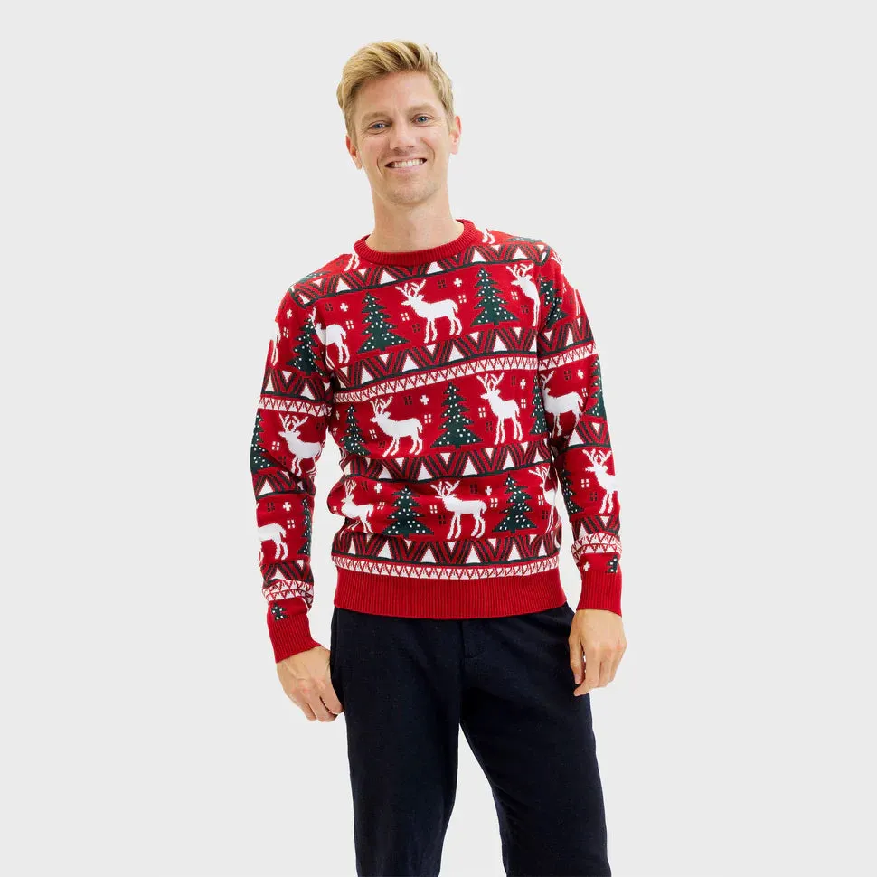 Festive Men's Sweater with Holiday Design