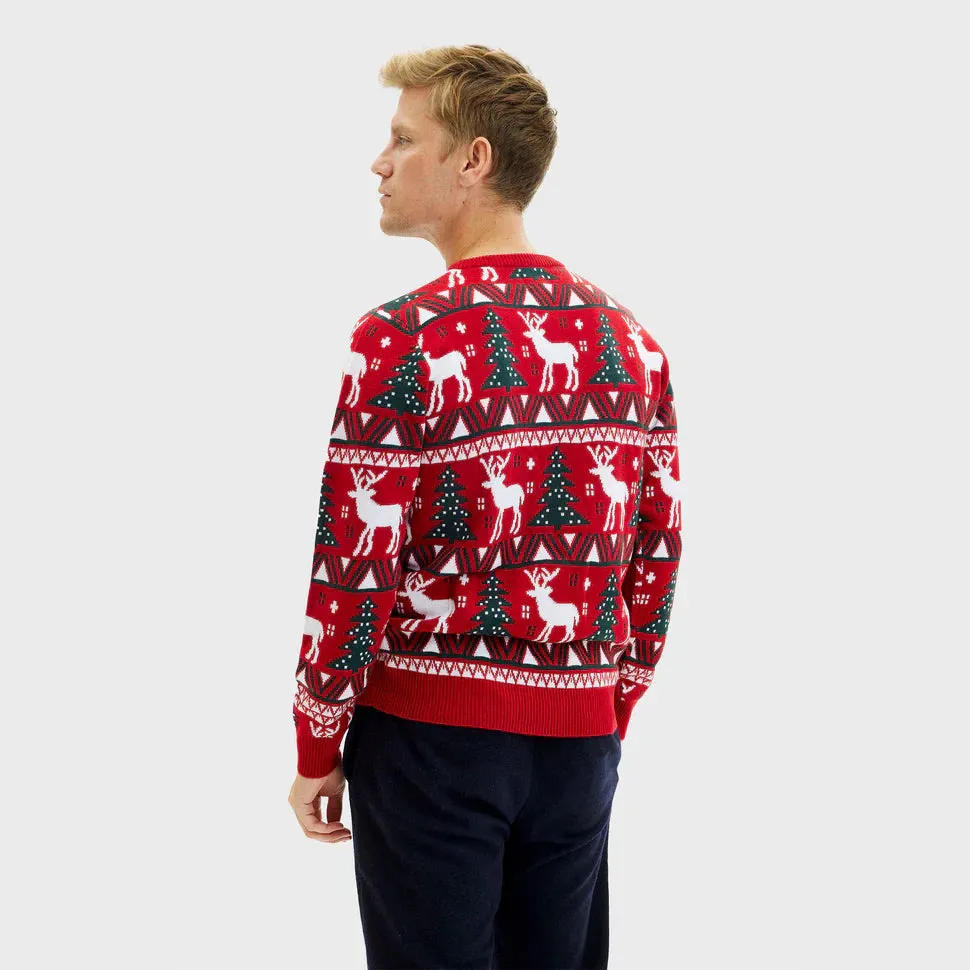 Festive Men's Sweater with Holiday Design