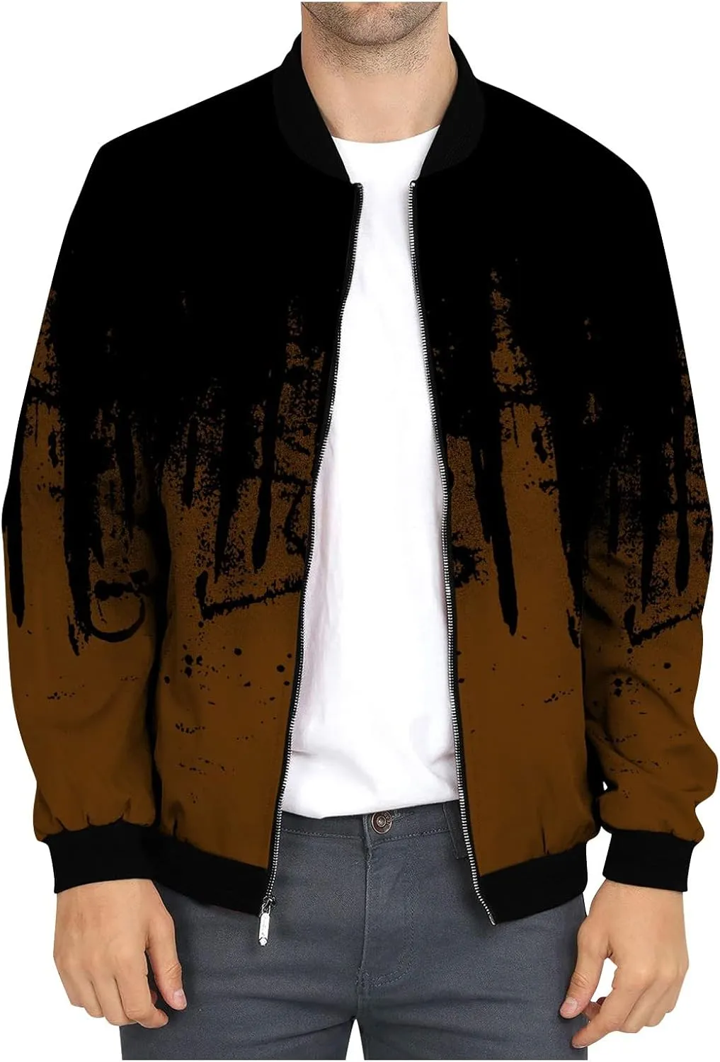 Flight Jackets For Men Full Zip Windbreaker Jacket Light Weight Fashion Heated Coat Big And Tall Cool Jackets