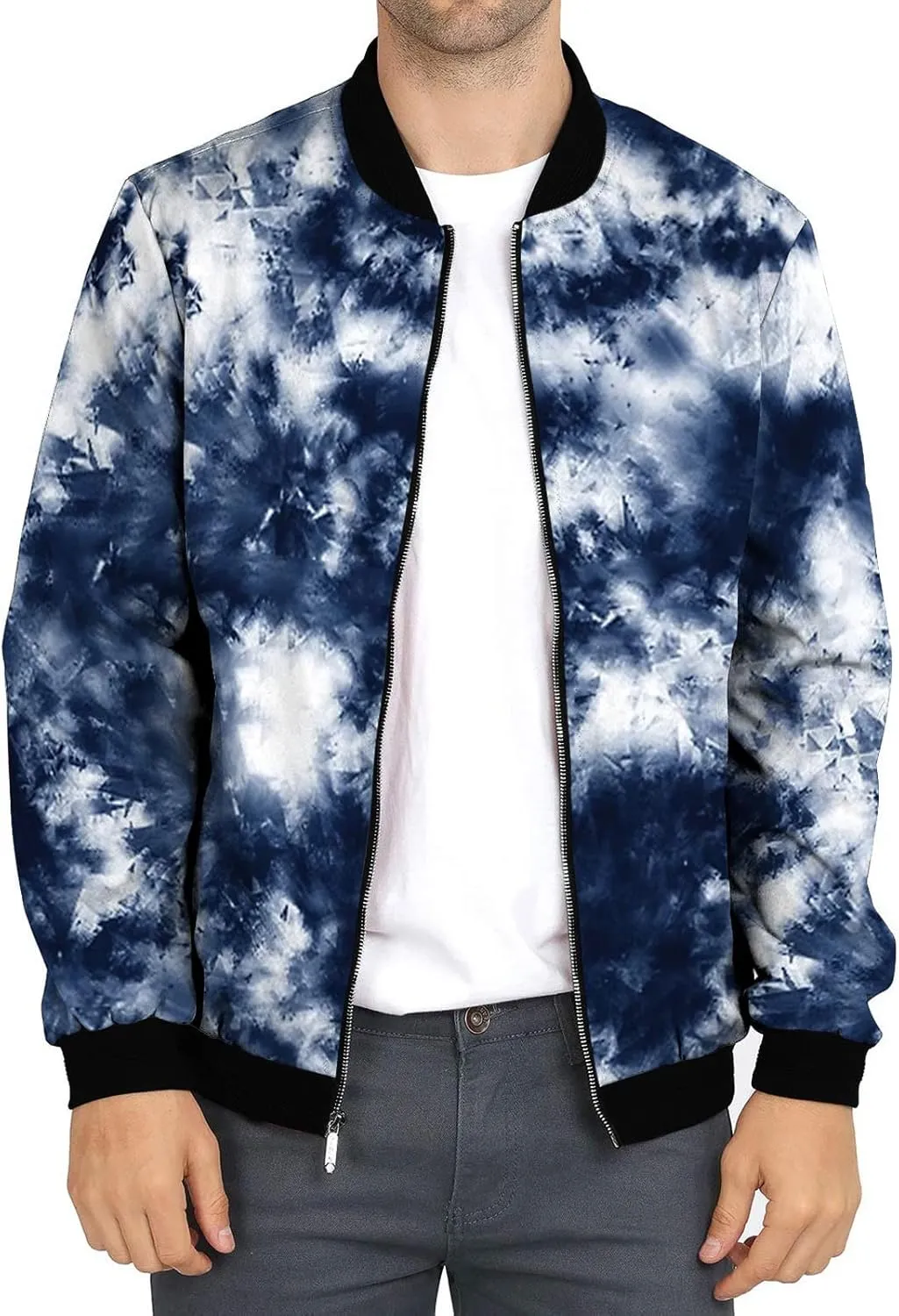Flight Jackets For Men Full Zip Windbreaker Jacket Light Weight Fashion Warm Coat Big And Tall Outdoor Jackets