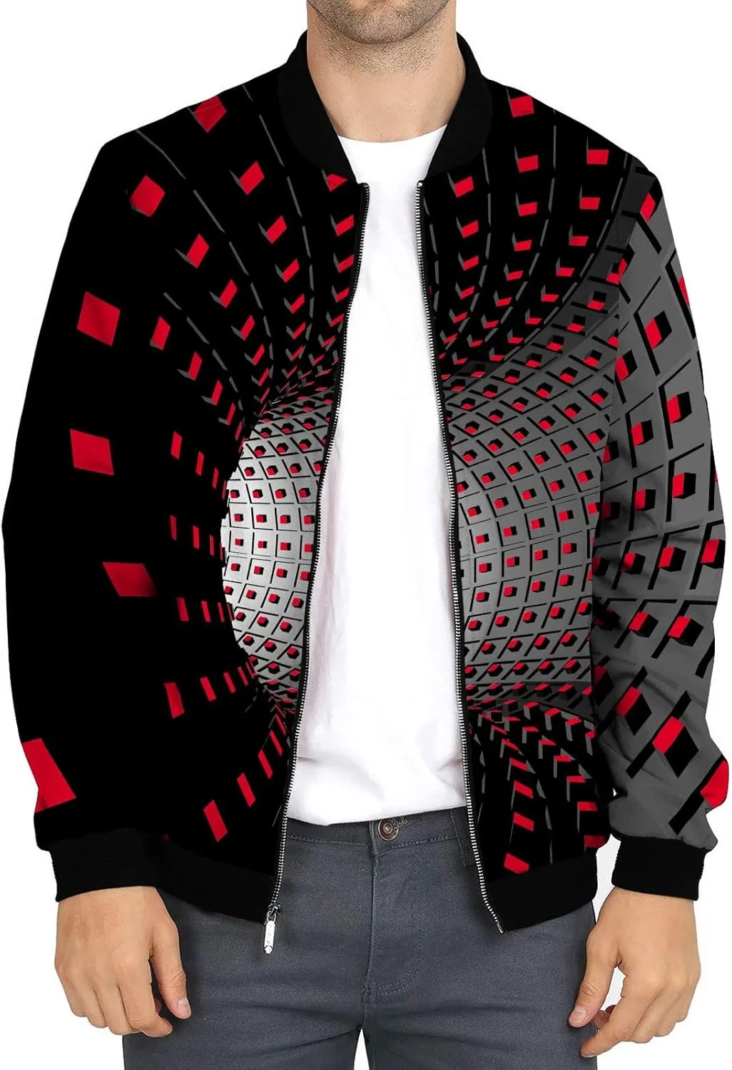 Flight Jackets For Men Full Zip Windbreaker Jacket Light Weight Fashion Warm Coat Big And Tall Outdoor Jackets