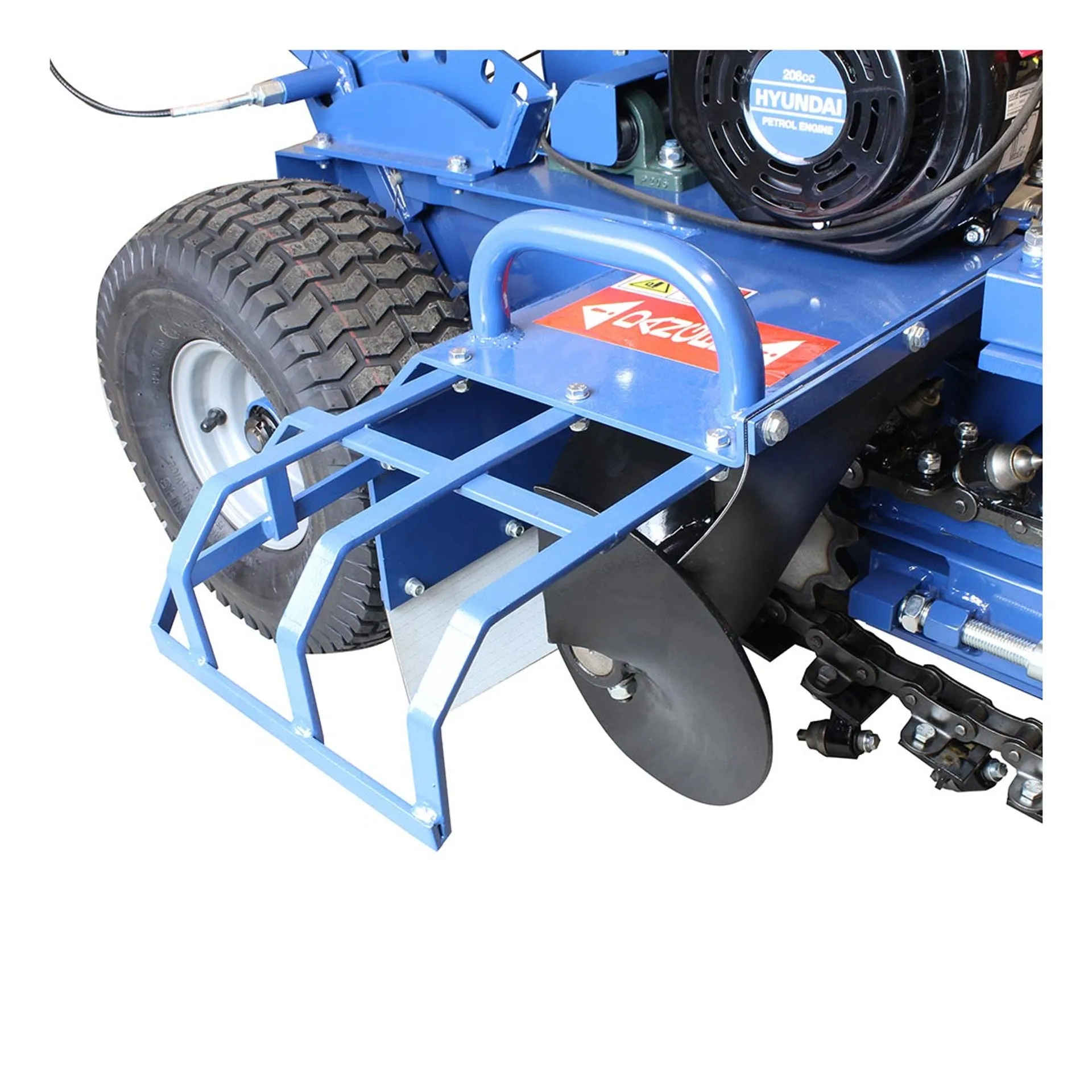 Hyundai HYTR70 450mm Depth Petrol Trencher & Recoil Start 210cc Engine, Adjustable Soft Grip
