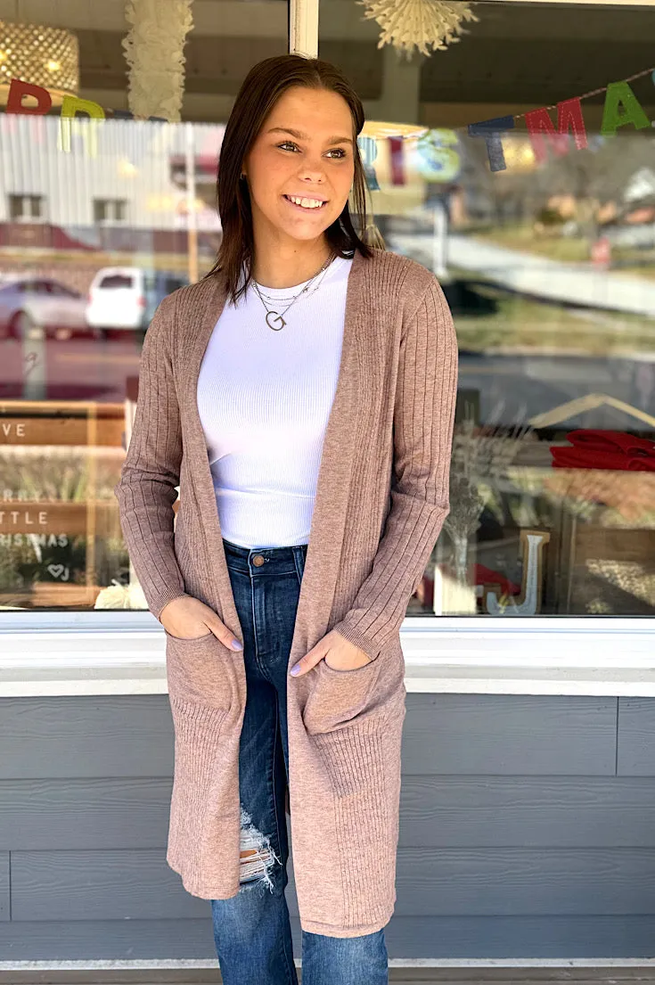 Kennedy Ribbed Duster Sweater Cardigan