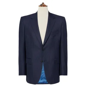 Kensington Navy Herringbone Stripe Suit