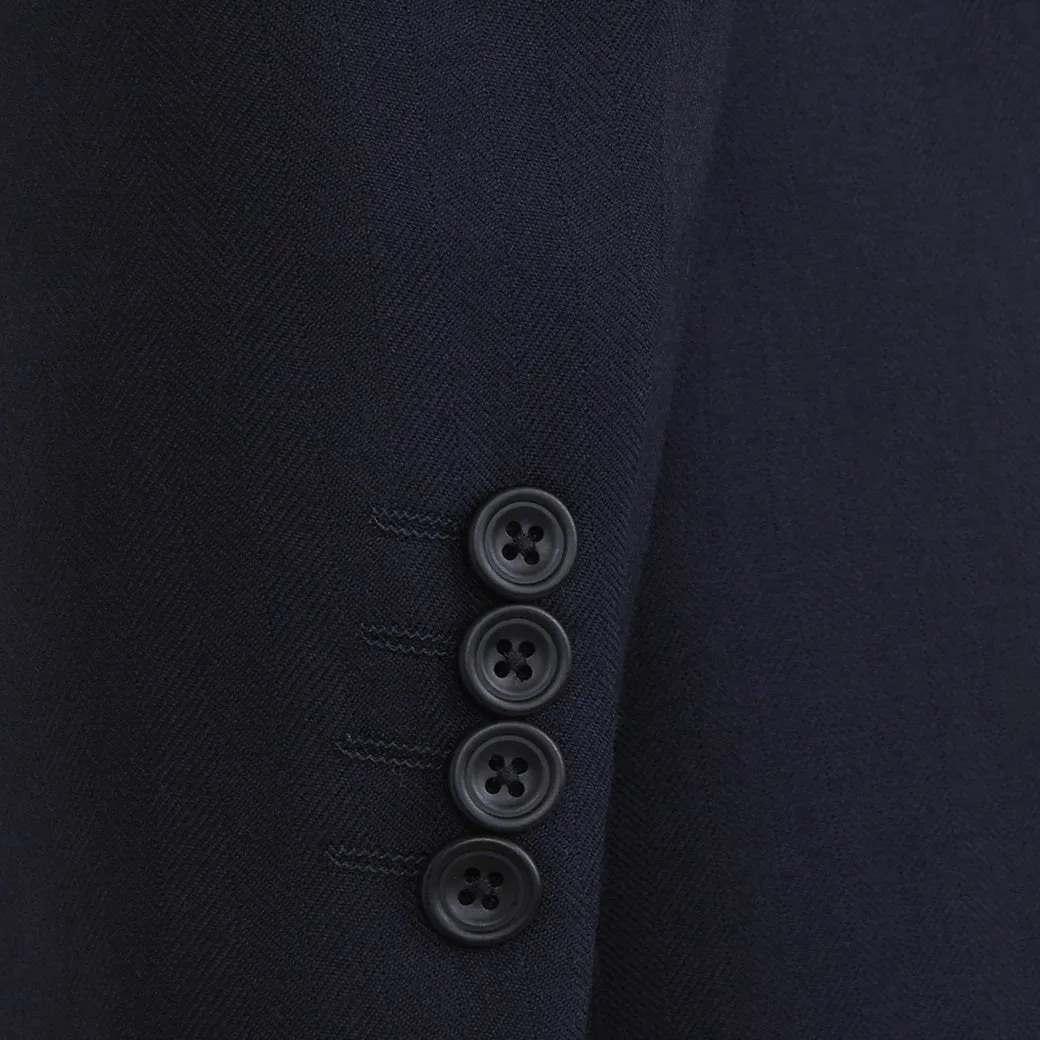 Kensington Navy Wide Herringbone Suit