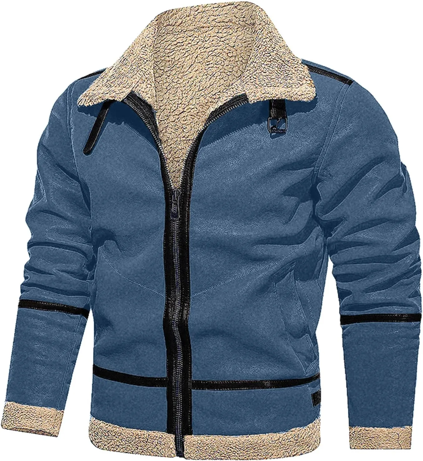 LCMTWX Coats for Men Cottonpadded Jacket Stand Collar Knitted Splice Sweater Coat Casual Cardigan Stylish Outwear Men's