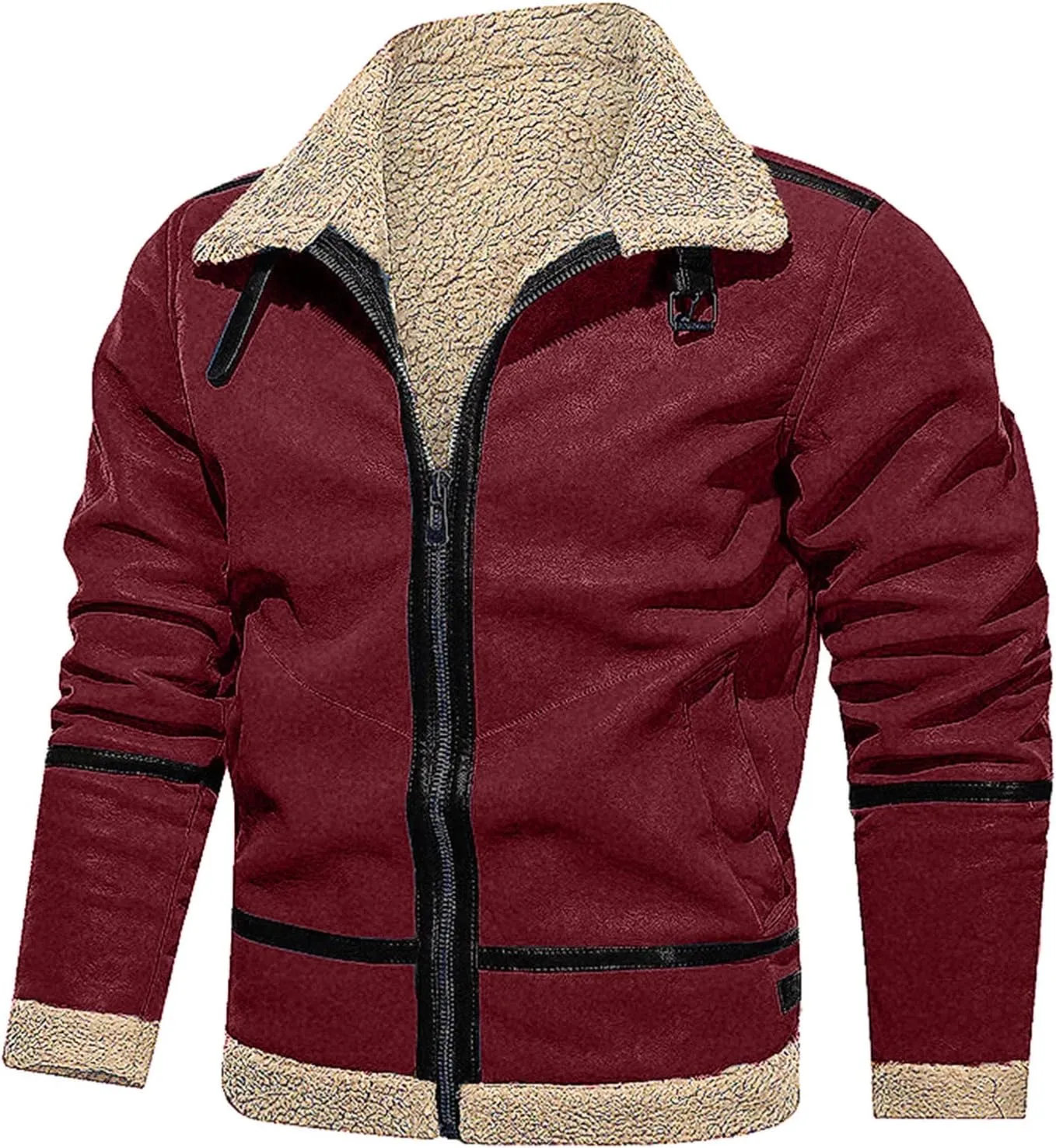 LCMTWX Coats for Men Cottonpadded Jacket Stand Collar Knitted Splice Sweater Coat Casual Cardigan Stylish Outwear Men's