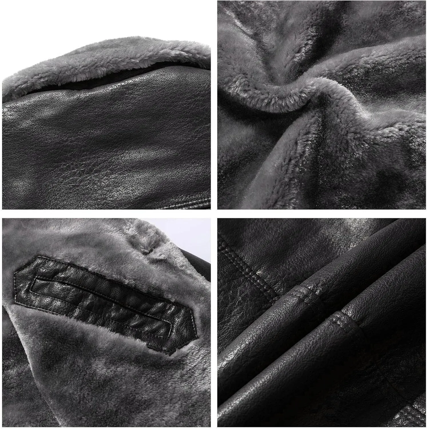 LCMTWX Men's Thick Thermal Winter Jacket Stand Collar Knitted Splice Sweater Coat Casual Cardigan Stylish Outwear Mens