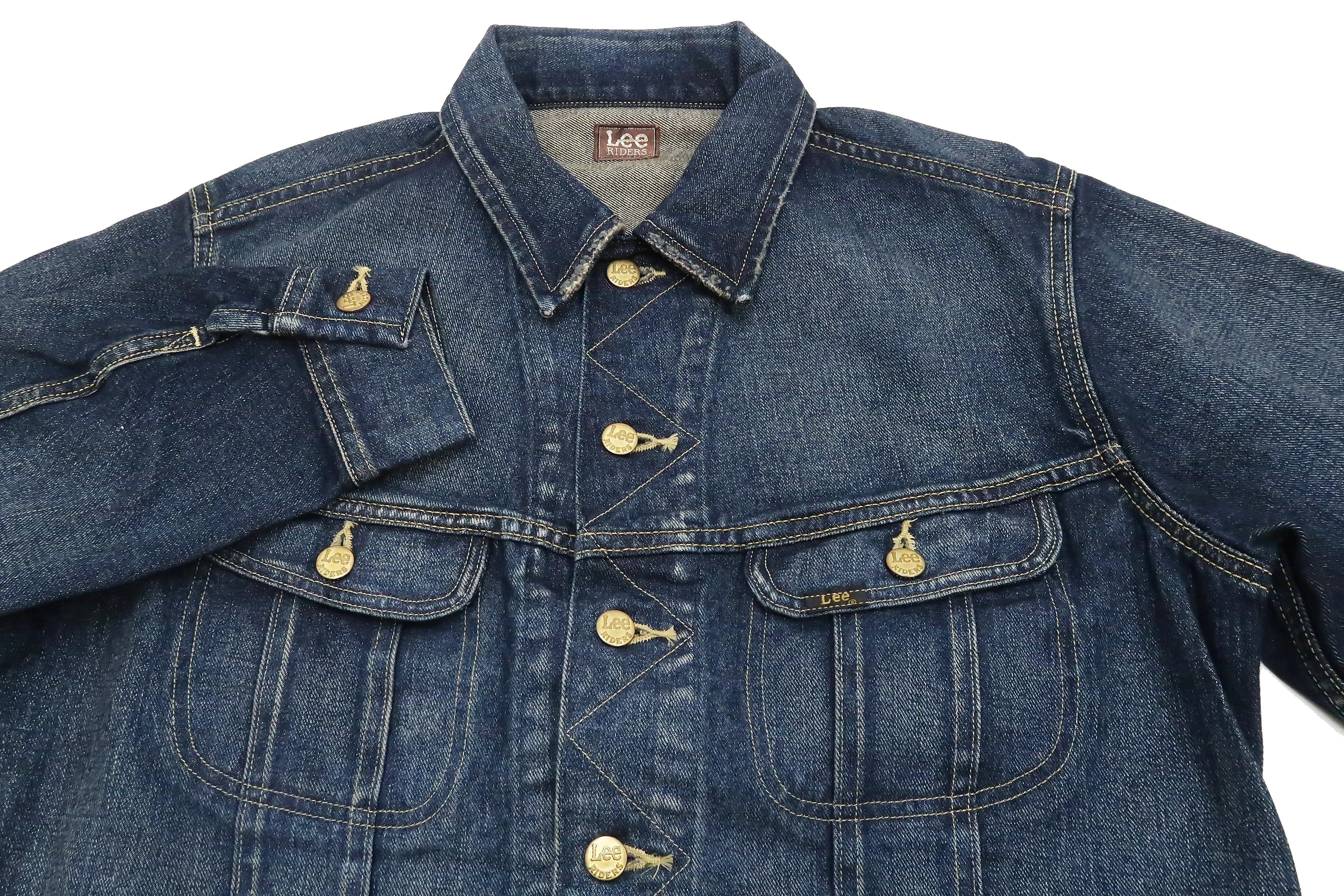 Lee Denim Jacket 101-J Men's Reissue Lee Rider 101J Jacket LM5100 LM5100-526 Pre-Faded-Denim