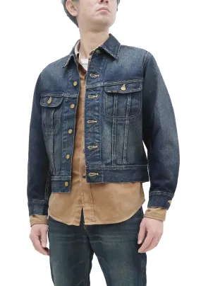 Lee Denim Jacket 101-J Men's Reissue Lee Rider 101J Jacket LM5100 LM5100-526 Pre-Faded-Denim