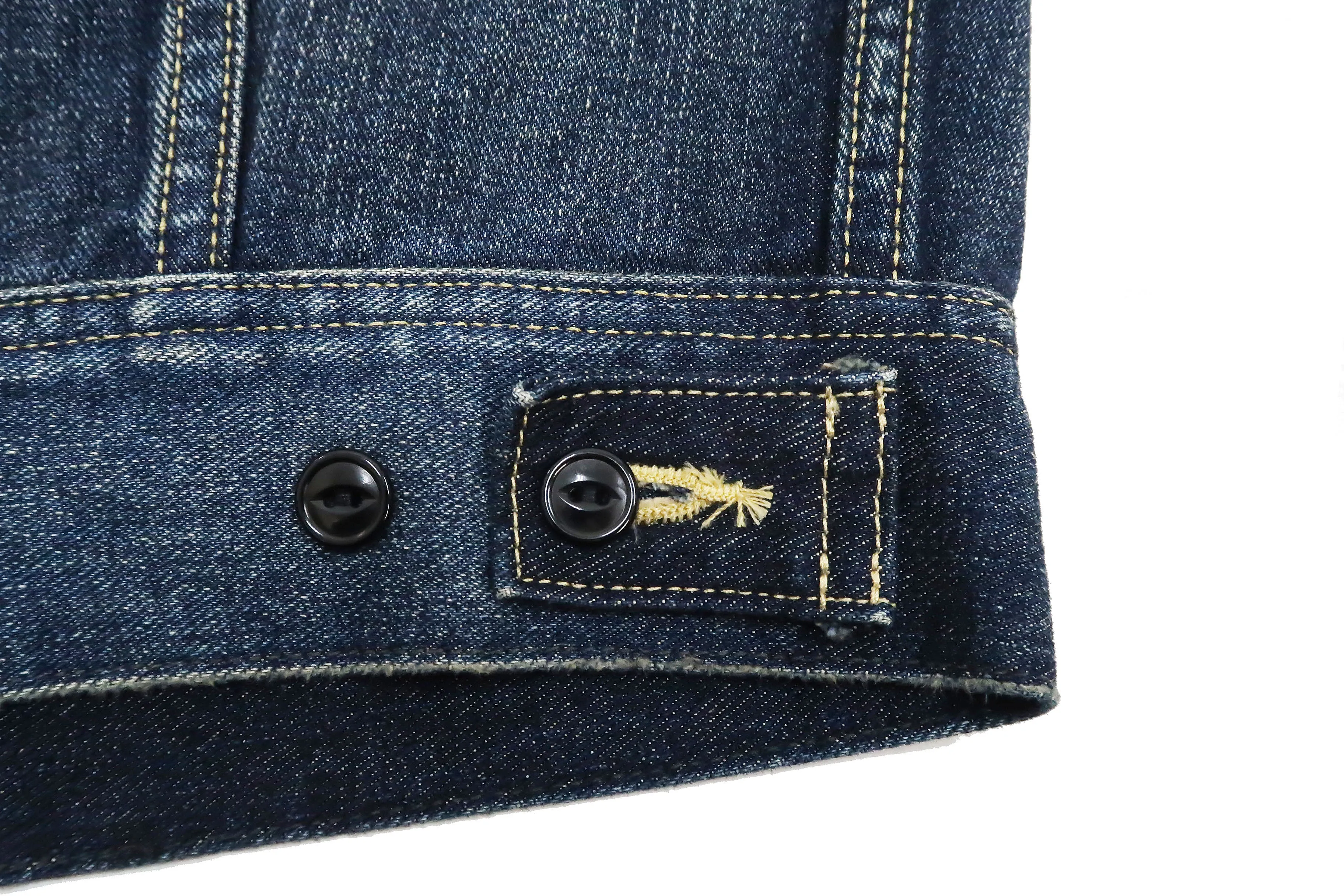 Lee Denim Jacket 101-J Men's Reissue Lee Rider 101J Jacket LM5100 LM5100-526 Pre-Faded-Denim