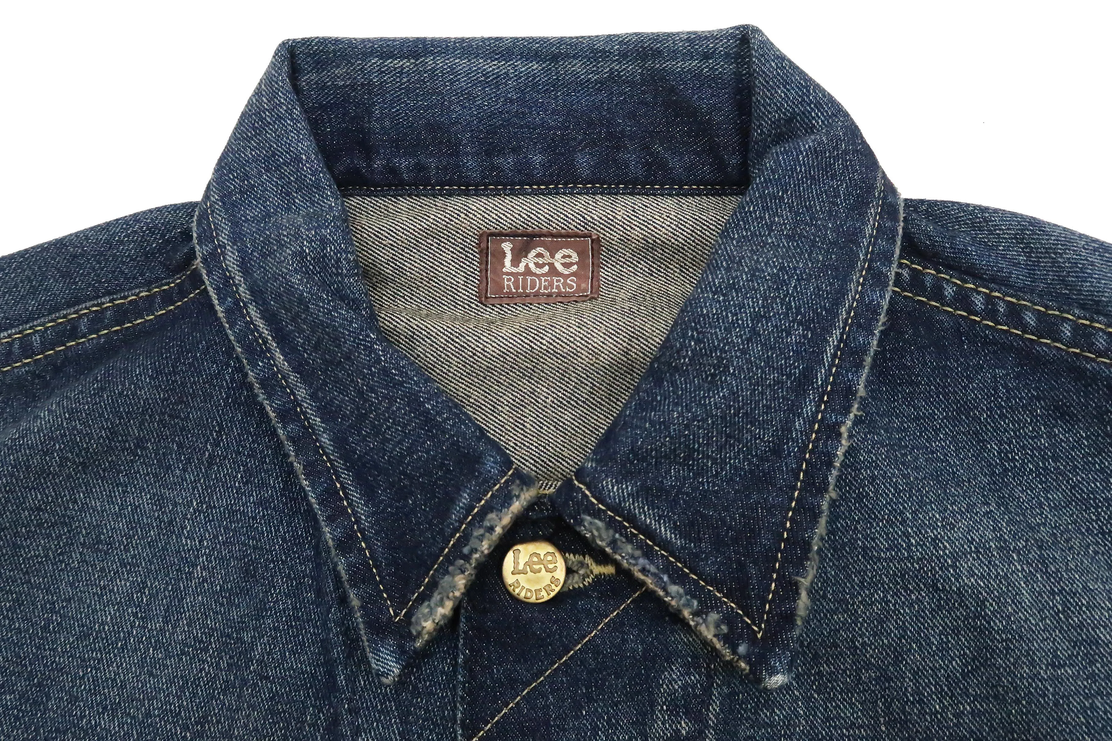 Lee Denim Jacket 101-J Men's Reissue Lee Rider 101J Jacket LM5100 LM5100-526 Pre-Faded-Denim