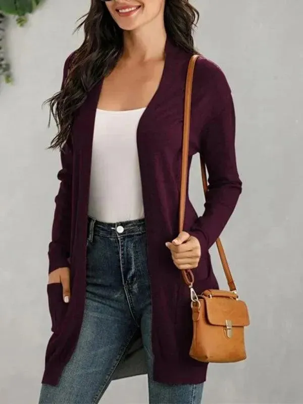 Long  Knitted Cardigan Sweater