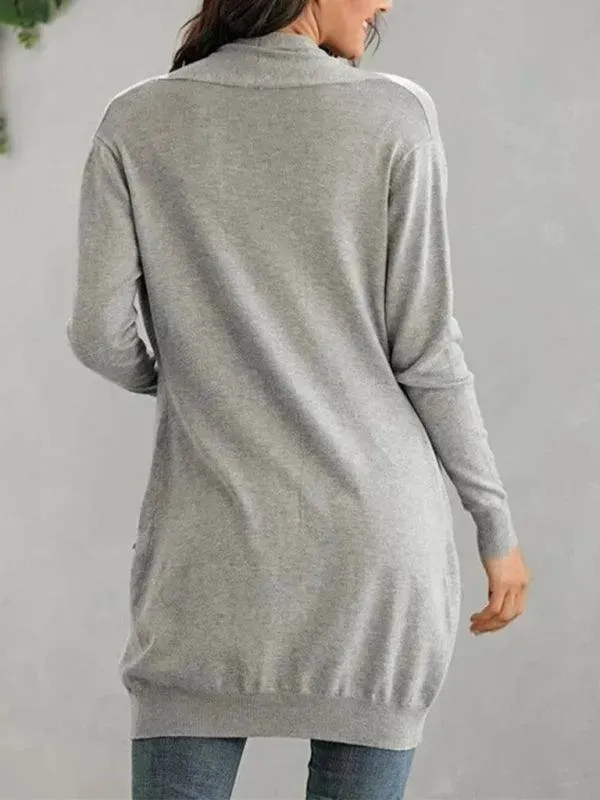 Long  Knitted Cardigan Sweater