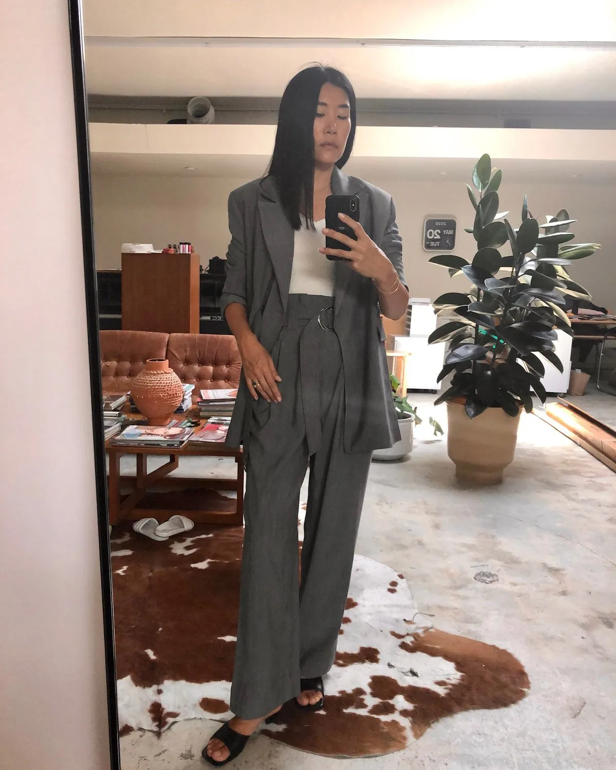 Melange Suiting Jacket in Paloma