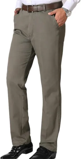 Men's Classic straight leg trousers autumn and winter thick business suit pants