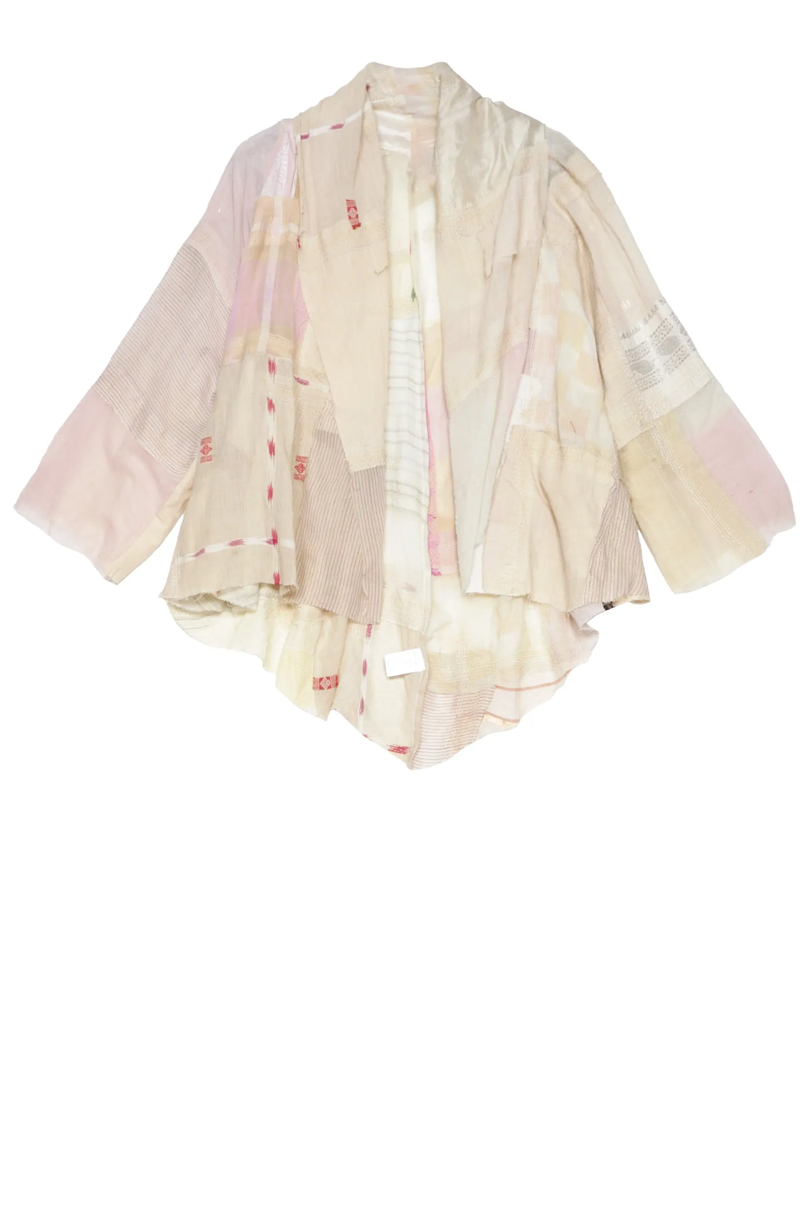 MOSAIC TILE PATCH KANTHA SWING JKT - mt1044-ivy -