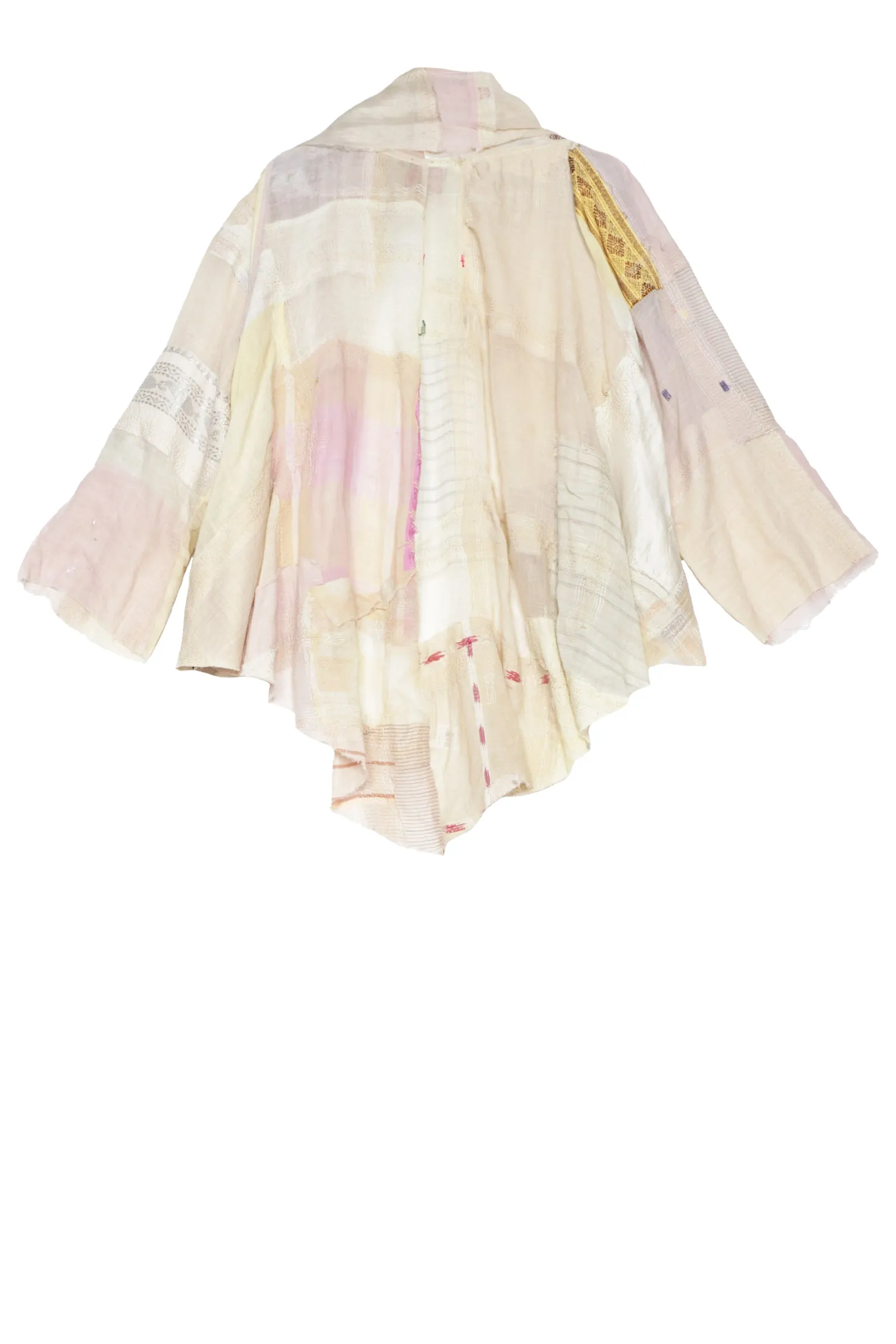 MOSAIC TILE PATCH KANTHA SWING JKT - mt1044-ivy -