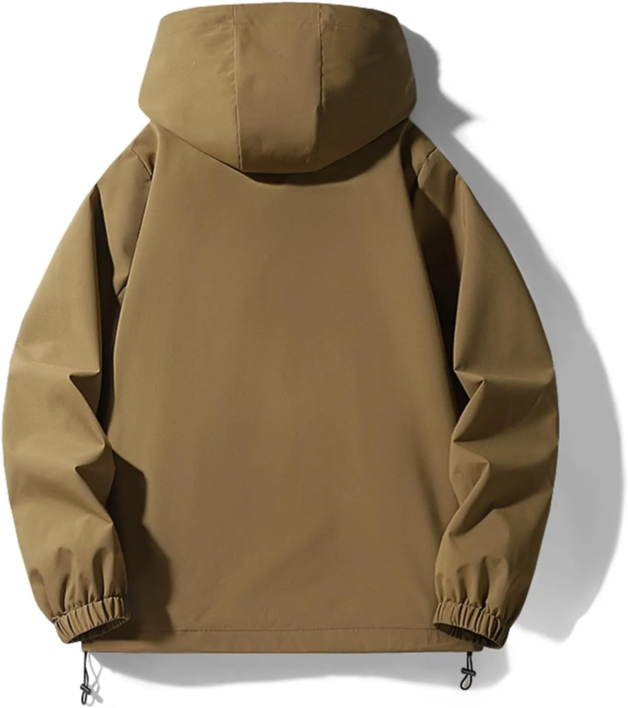 Muscularfit Men's Jacket Casual Windproof Bomber Jackets Full Zip Windbreaker Jacket Fall Outdoor Light Trendy Hooded Outwear