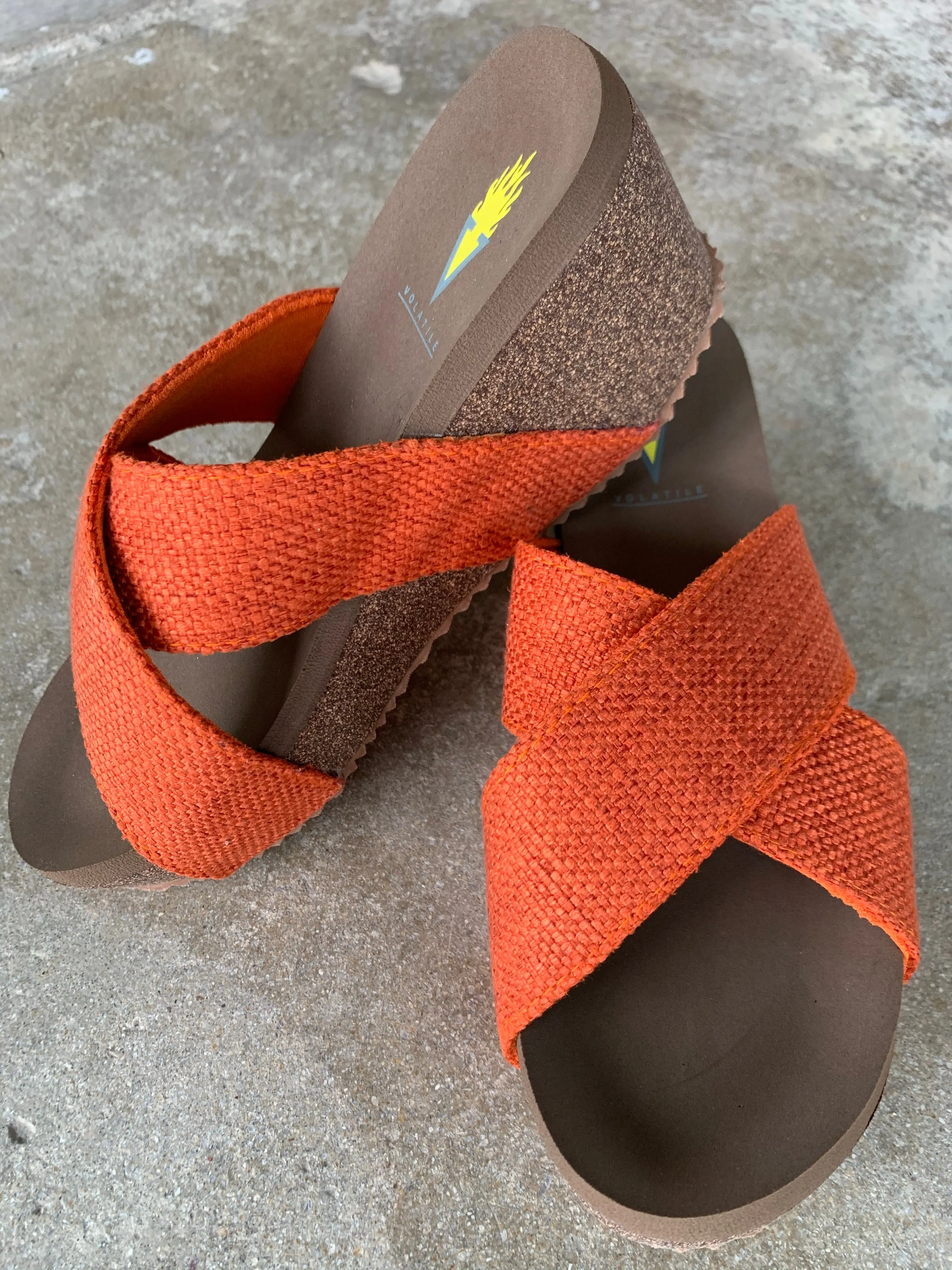 Newcastle Orange Sandals