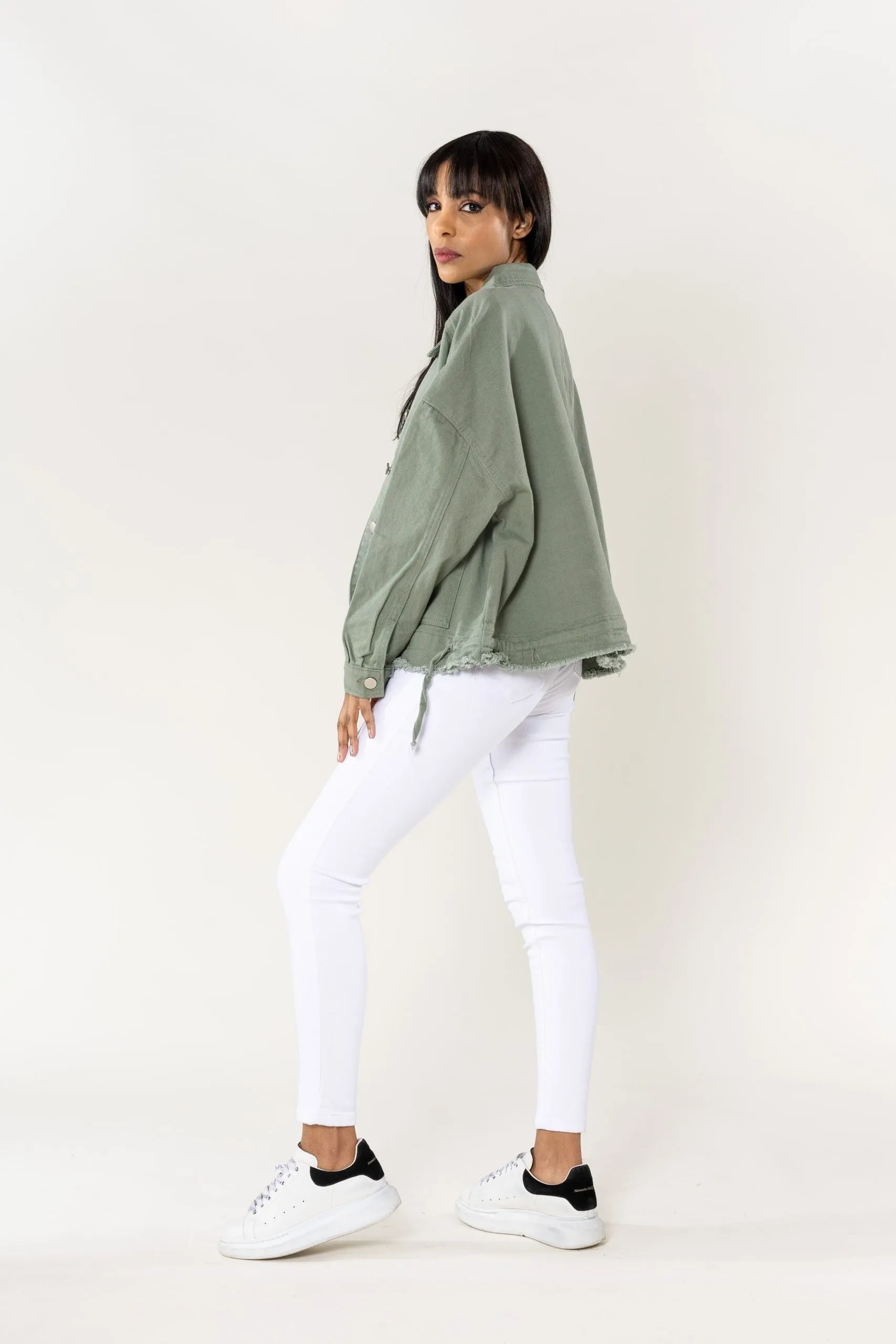 Plus Size Wholesale Oversized Jacket Light Khaki