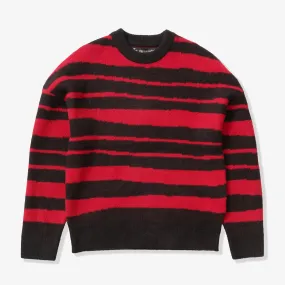 "Cobain" Mohair Sweater (black/red)