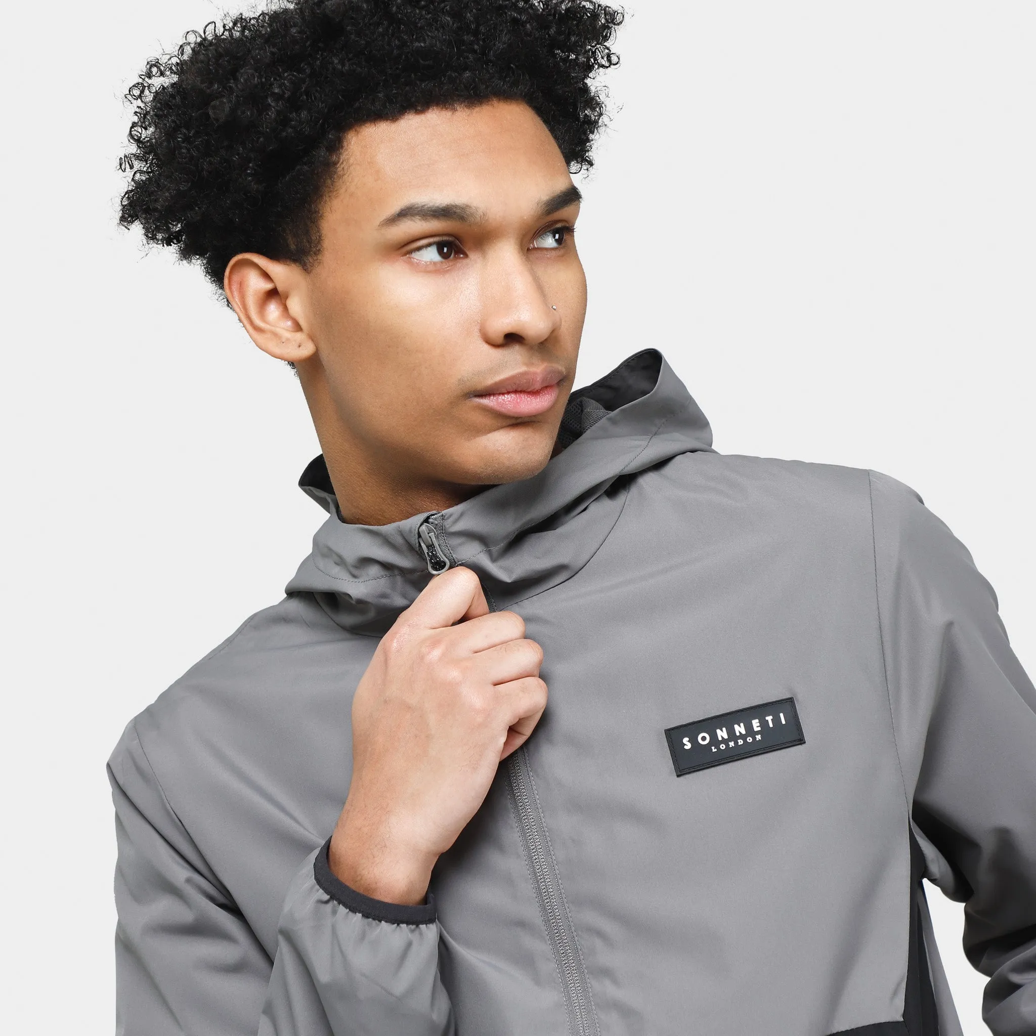 Sonneti Saul Full Zip Windbreaker Jacket / Black