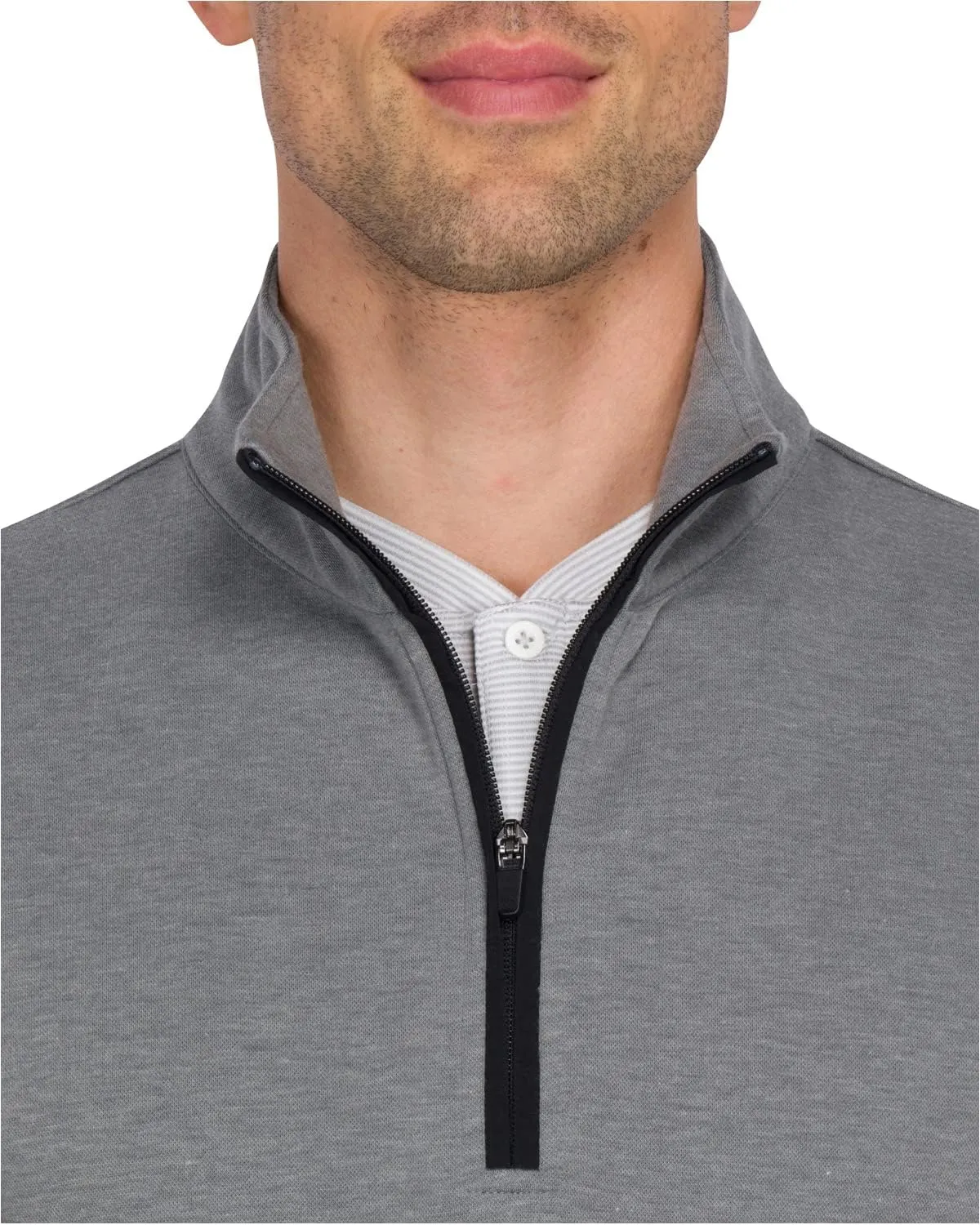 Three Sixty Six Men's Pullover Sweater - Dry Fit Breathable Half Zip Golf Jacket 4-Way Stretch Moisture Wicking & Anti-Odor