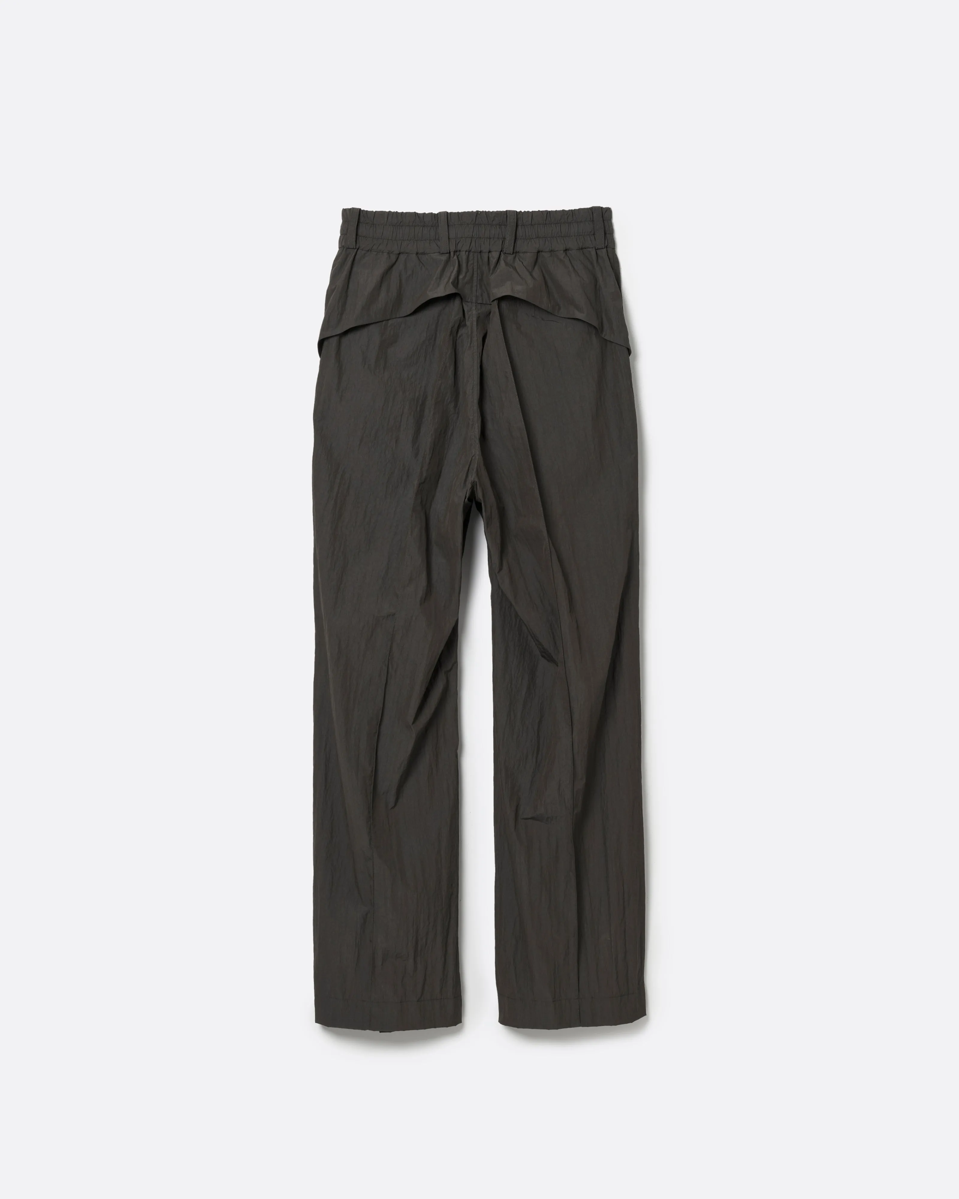 WASHER NYLON PINTUCK EASY TROUSERS .13【BUFFALO BROWN】